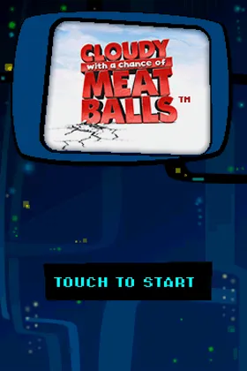 Cloudy with a Chance of Meatballs (Europe) screen shot title